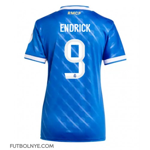 Camiseta Real Madrid Endrick #9 Tercera Equipación para mujer 2025-26 manga corta Camiseta Real Madrid Endrick #9 Tercera Equipación para mujer 2025-26 manga corta